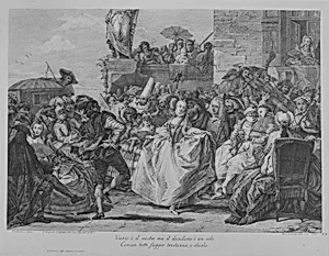 The Minuet by Giacomo Leonardis|Giovanni Domenico Tiepolo