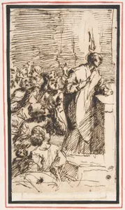 The Miraculous Mass of Saint Martin of Tours with the Apparition of a Ball of Fire above His Head