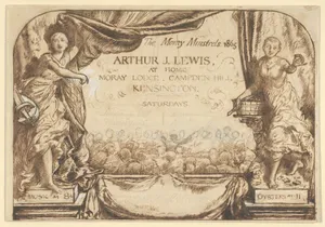 The Moray Minstrels (Design for Invitation card of Arthur James Lewis)