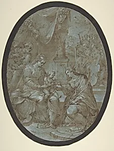 The Mystic Marriage of Saint Catherine of Alexandria by Avanzino Nucci