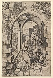 The Nativity by Martin Schongauer