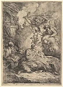 The Nativity with Angels