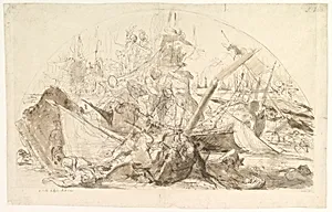 The Naval Battle of Meloria by Giovanni David