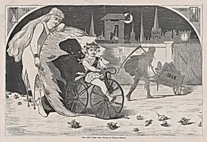 The New Year – 1869 – Drawn by Winslow Homer (from "Harper's Weekly," Vol. XIII) by Winslow Homer|Harper's Weekly|Harper & Brothers