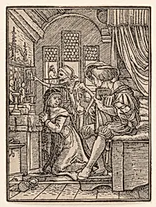 The Nun, from The Dance of Death by Hans Holbein the Younger|Hans Lützelburger
