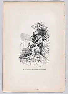 "The occupations of my contemplative life were very simple " from Scenes from the Private and Public Life of Animals by Honoré de Balzac|J. J. Grandville|Joseph Hippolyte Jules Caqué