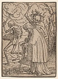 The Old Woman, from The Dance of Death by Hans Holbein the Younger|Hans Lützelburger