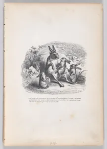 "The oldest rabbit jumped respectfully on his grandfather's lap..." from Scenes from the Private and Public Life of Animals
