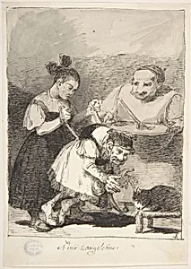 The Pampered Idiot ("Niño zangolotino") by Leonardo Alenza y Nieto