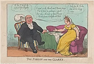 The Parson [Reverend O'Meara] and the Clarke by Thomas Tegg|Thomas Rowlandson|Mary Anne Clarke