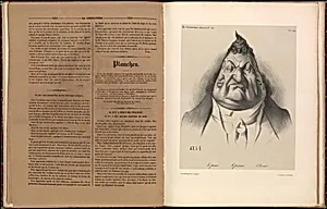 The Past. The Present. The Future (Le passé. Le présent. L'avenir), from La Caricature, plate 349 by Honoré Daumier|Becquet|Aubert et Cie