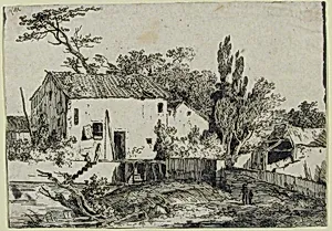 The Pole Leaning Against the House