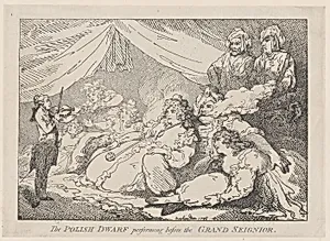 The Polish Dwarf Performing Before the Grand Seignior by Thomas Rowlandson|Elizabeth Jackson