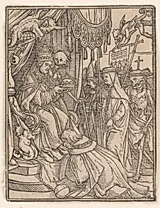 The Pope, from The Dance of Death by Hans Holbein the Younger|Hans Lützelburger