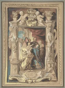 The Presentation in the Temple, with a Design for a Sculpted Frame