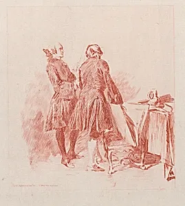 The Print Enthusiast, after a drawing by Meissonier