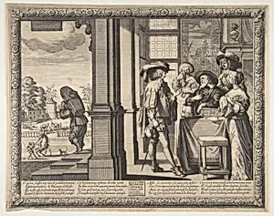 The Prodigal Son Leaves Home by Abraham Bosse|Jean I Leblond