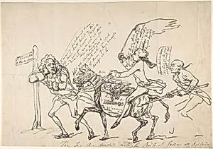 The Q A loaded with the spoils of India and Britain, March 6, 1788 by Thomas Rowlandson