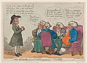The Quaker, and the Commissioners of Excise by Thomas Tegg|Thomas Rowlandson