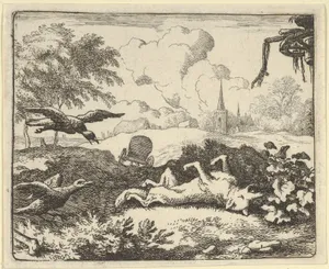 The Reading of a Criminal Action Againt Renard from Hendrick van Alcmar's Renard The Fox