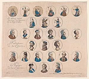 The Reasoned Moral Chart of Symbols of the Republic, Founders of Liberty, and Martyrs of Liberty by Johann Andreas Endterische Handlung