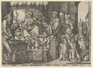 The Rich Man on His Deathbed, from The Parable of the Rich Man and Lazarus
