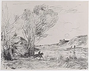 The Rider in the Reeds (Le Cavalier dans les roseaux) by Camille Corot