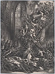 The Round of the Sabbath or Witches' Sabbath by Louis Boulanger|Frey