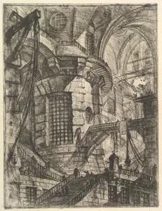 The Round Tower, from "Carceri d'invenzione" (Imaginary Prisons)