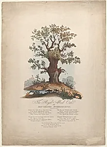 The Royal Allied Oak and Self-Created Mushroom Kings by John M. Field|James Jenkins|Alexander I, of Russia|Napoléon Bonaparte|Arthur Wellesley, 1st Duke of Wellington|George, Prince of Wales|Gebhard Leberecht von Blücher|Louis XVIII, King of France|George III, King of Great Britain and Ireland|William Heath ('Paul Pry')