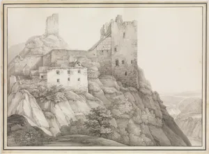 The Ruin of Liebenstein Castle near Bornhofen am Rhein, Seen from the North-West