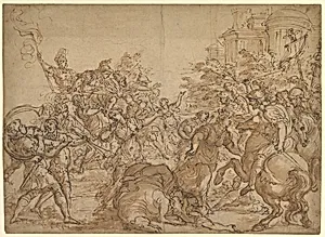 The Sabine Women Pleading for Peace.