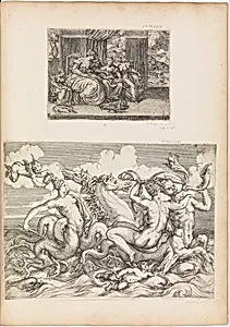The School of Needlework. A Woman Teaches Young Women by Battista Angolo del Moro