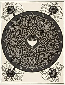 “The Second Knot”. Interlaced Roundel with an Amazon Shield in its Center by Albrecht Dürer|Leonardo da Vinci