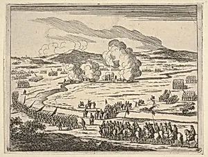 The Seige of Alessandria Begins, from L'Idea di un Principe ed Eroe Cristiano in Francesco I d'Este, di Modena e Reggio Duca VIII [...] by Bartolomeo Fenice (Fénis)|Domenico Gamberti