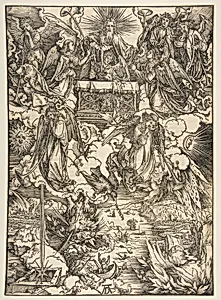 The Seven Angels with the Trumpets, from "The Apocalypse", Latin Edition by Albrecht Dürer