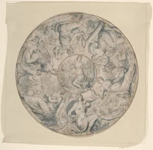 The Seven Virtues in a Roundel, with Faith at the Center