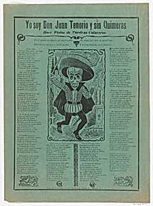 The skeleton of Don Juan Tenorio by José Guadalupe Posada|Antonio Vanegas Arroyo