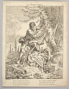 The Sly Shepherd by François Boucher|Gabriel Huquier|Anonymous, French, 18th century