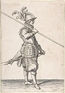 The Soldier Carrying His Pike at the Slope