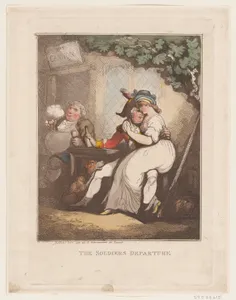 The Soldier's Departure by Thomas Rowlandson|Rudolph Ackermann, London
