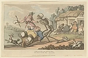 The Sot (The English Dance of Death, plate 12) by Thomas Rowlandson|Rudolph Ackermann, London