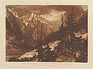 The Source of the Arvaron in the Valley of Chamouni, Savoy (Liber Studiorum, part XII, plate 60) by Henry Edward Dawe|Joseph Mallord William Turner|Joseph Mallord William Turner