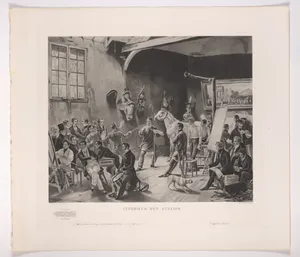 The Studio of Horace Vernet (Intérieur d'un Atelier), 1824