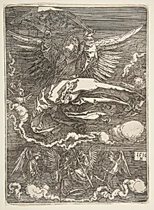 The Sudarium Held by One Angel by Albrecht Dürer