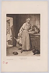 The Supplier, from "Gazette des Beaux-Arts" by Henri-Charles Guérard|Jean Siméon Chardin|Eudes|Gazette des Beaux-Arts