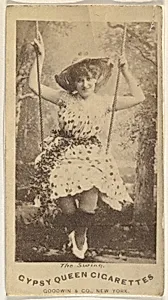 The Swing, from the Actors and Actresses series (N171) for Gypsy Queen Cigarettes by Goodwin & Company