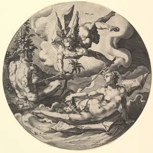 The Third Day ( Dies III): The Separation of Land and Sea, from The Creation of the World, a series of seven plates