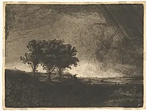 The Three Trees, after Rembrandt by Captain William E. Baillie|Rembrandt (Rembrandt van Rijn)
