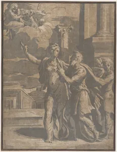 The Tiburtine Sibyl showing Emperor Augustus the Virgin and Christ Child